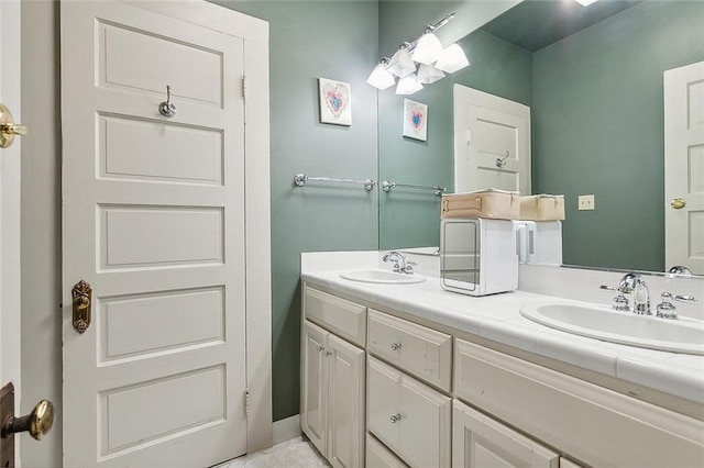 bathroom with vanity