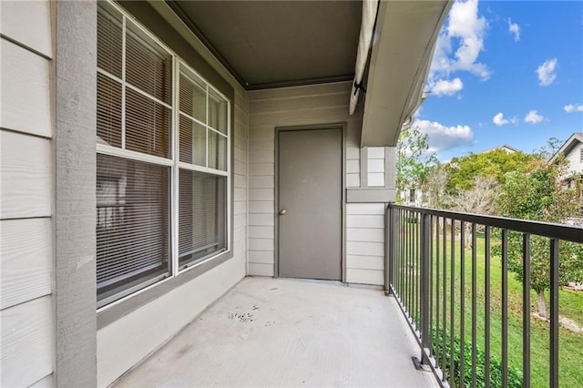 view of balcony