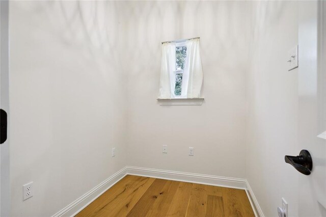 mudroom with light hardwood / wood-style flooring