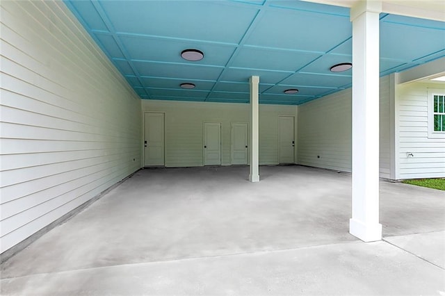 view of patio / terrace with a carport