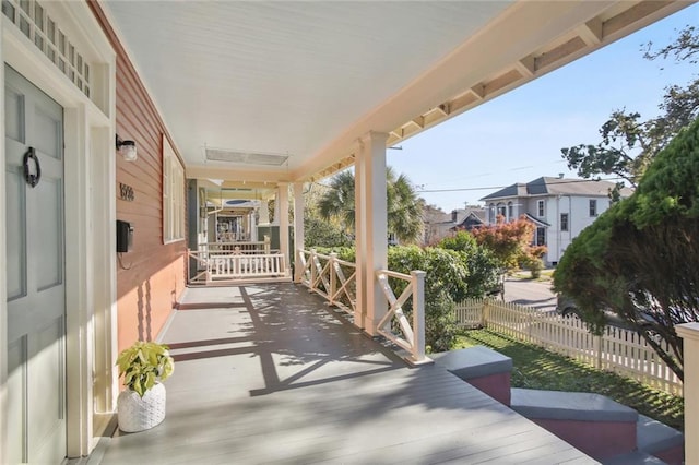 view of patio / terrace featuring a porch