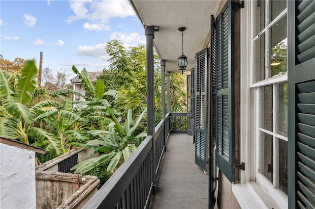 view of balcony