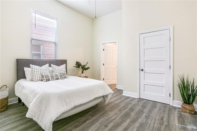 bedroom featuring hardwood / wood-style floors