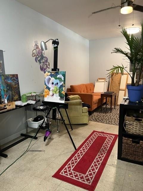 928 Independence St, New Orleans, LA 70117 - interior space with ceiling fan
