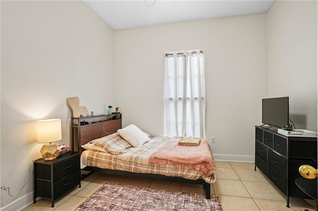 view of tiled bedroom