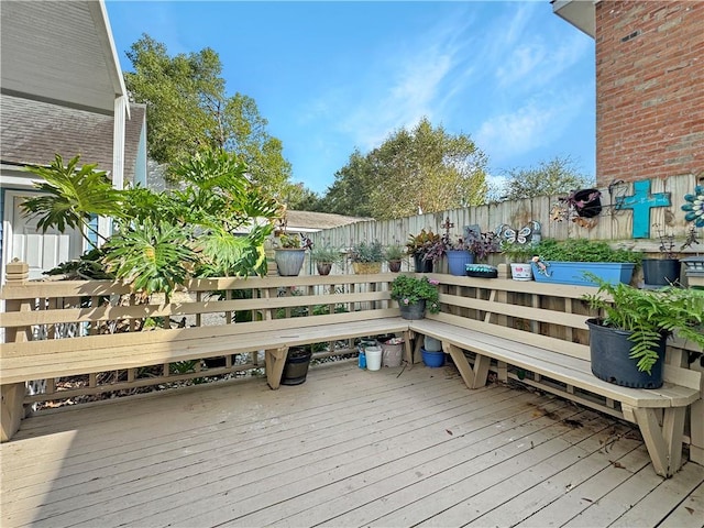 view of deck