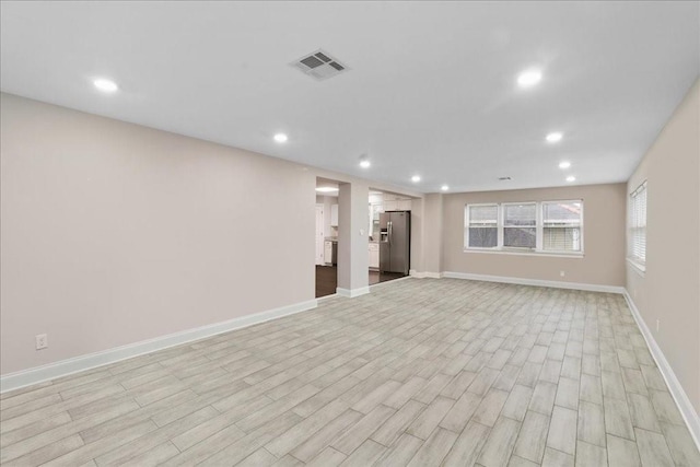 interior space featuring light hardwood / wood-style floors