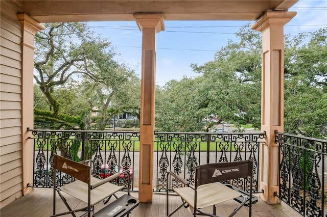 view of balcony