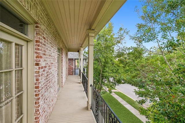 view of balcony