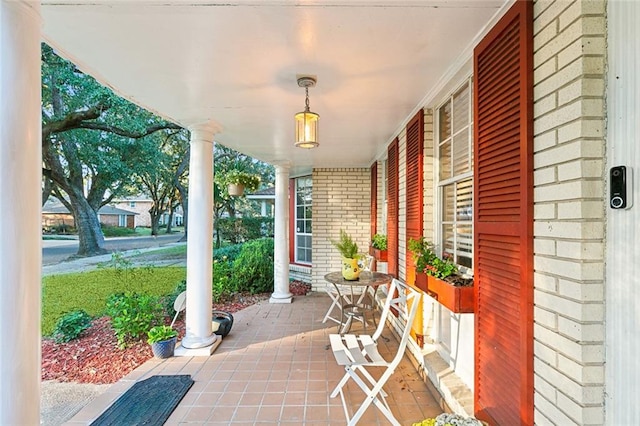 view of patio / terrace featuring a porch