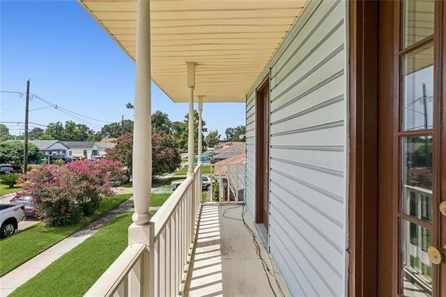 balcony with a porch