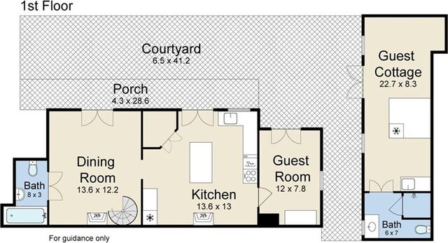 820B Saint Ann St, New Orleans, LA 70116 - property floor plan