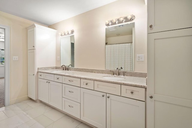 bathroom with vanity