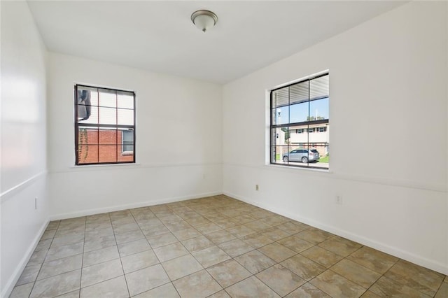 view of tiled empty room