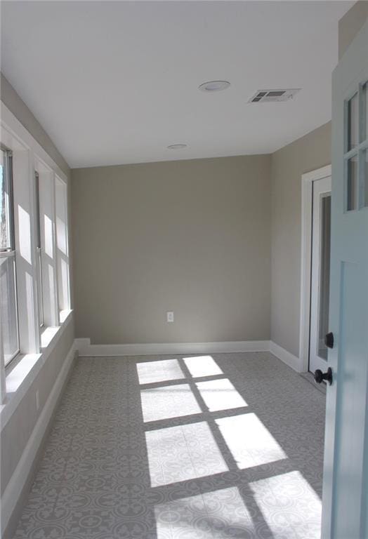 view of carpeted empty room