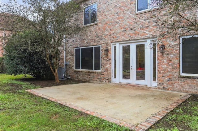 exterior space with french doors