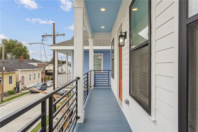 balcony with a porch