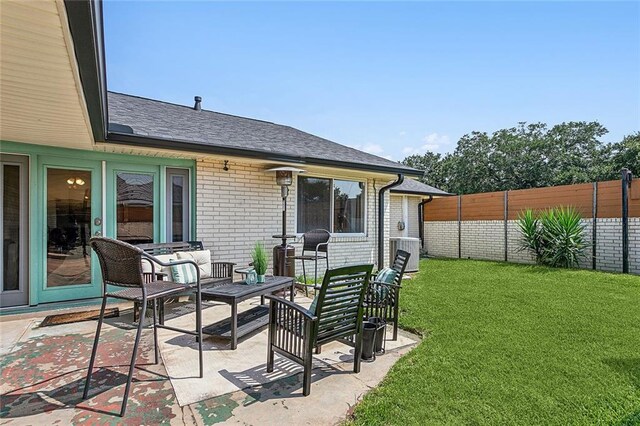 view of patio with outdoor lounge area