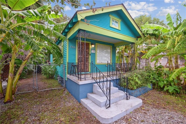 bungalow with a porch