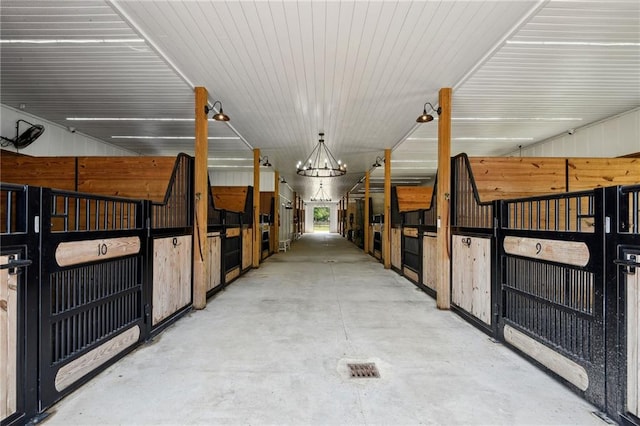 view of horse barn