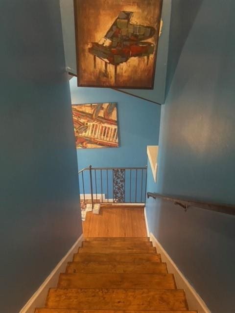 view of stairway