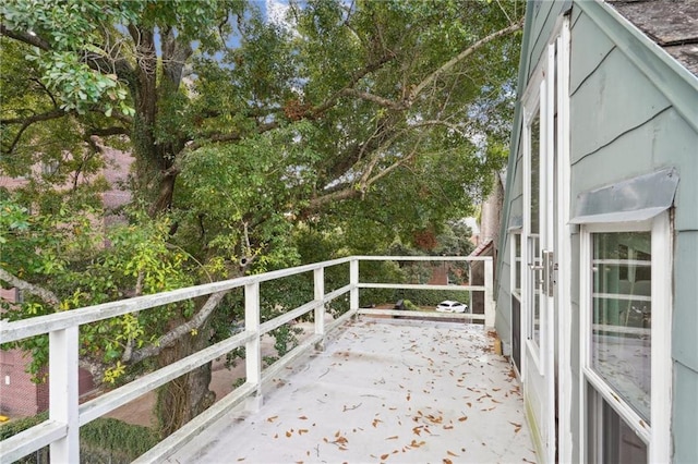 view of balcony