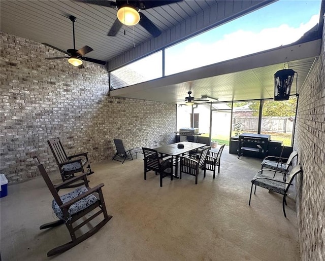 view of patio / terrace featuring grilling area