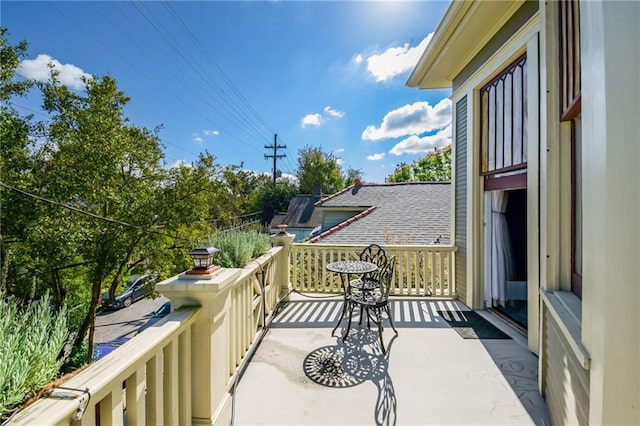 view of balcony