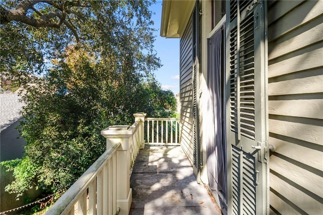 view of balcony