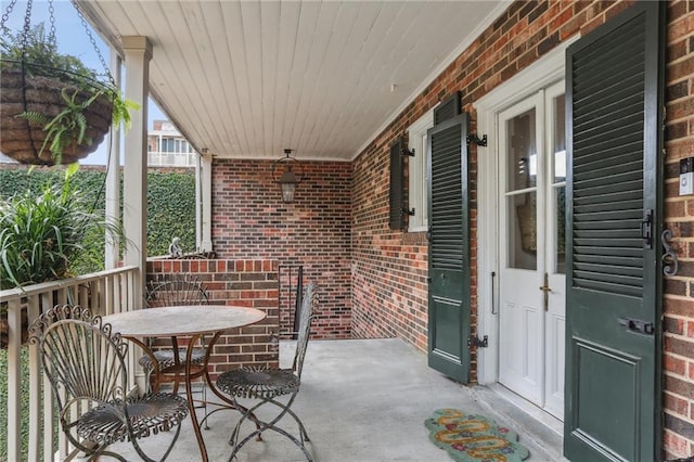 view of patio / terrace featuring a porch