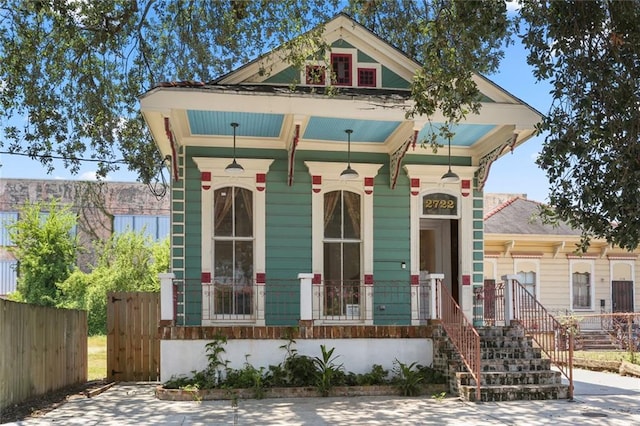 2722 Banks St, New Orleans, LA 70119 - view of front of property featuring covered porch