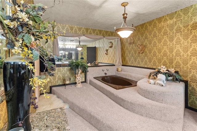 bathroom featuring a textured ceiling