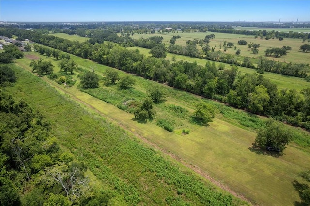 drone / aerial view featuring a rural view