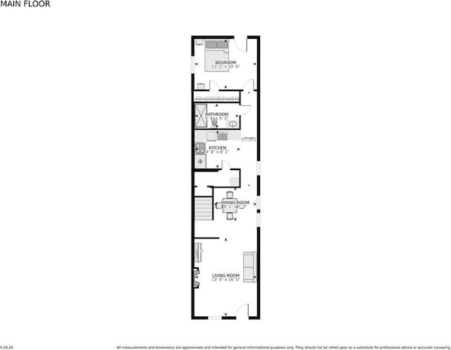 2610 Peniston St, New Orleans, LA 70115 - floor plan