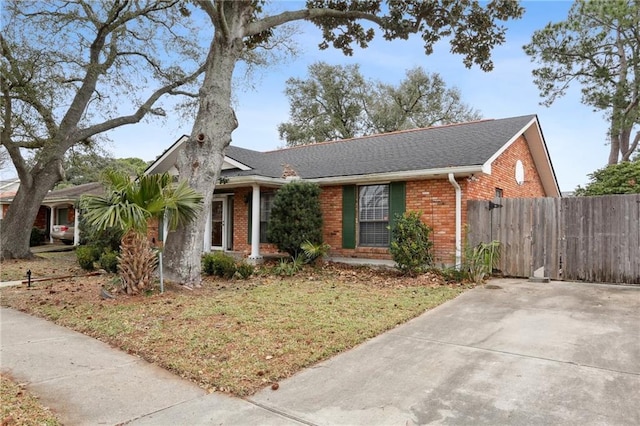 view of ranch-style house