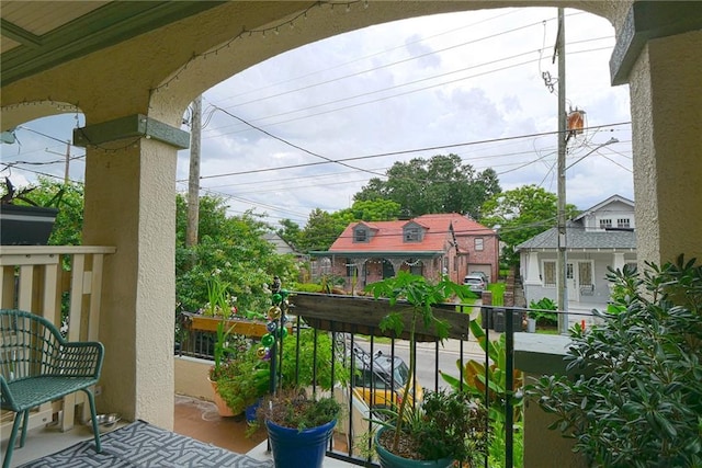 view of balcony