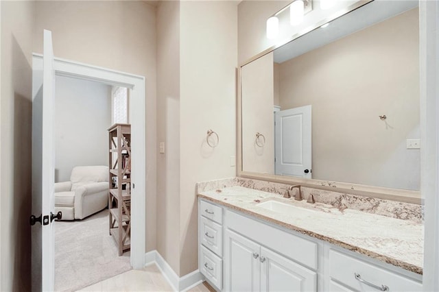 bathroom with vanity