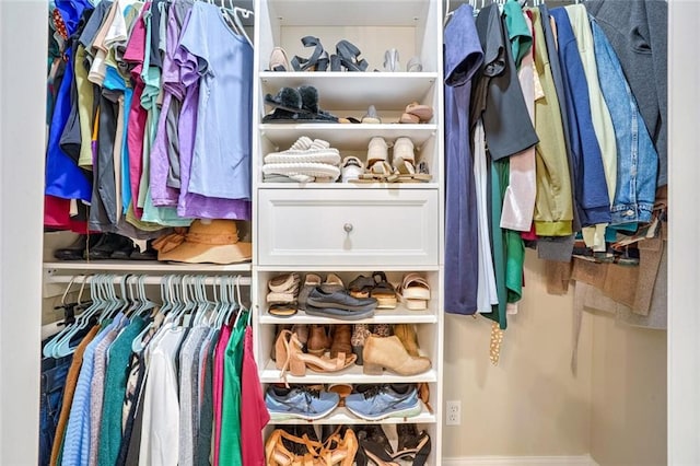 view of closet