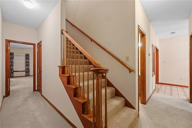 1391 E Ashton Ct, Slidell, LA 70460 - stairway featuring carpet and baseboards