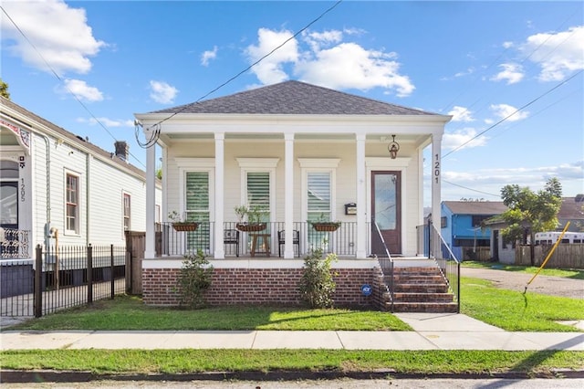 bungalow-style home with a porch