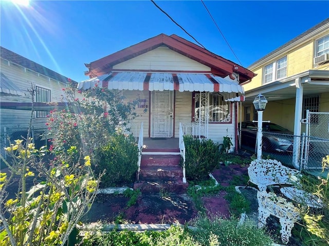 view of front of home