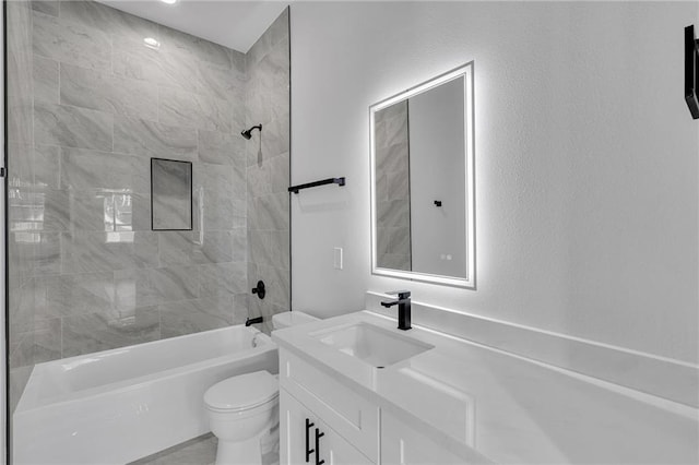 4313 Randolph Ave, New Orleans, LA 70122 - full bathroom with tub / shower combination, toilet, and vanity