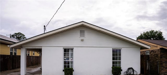 view of side of home