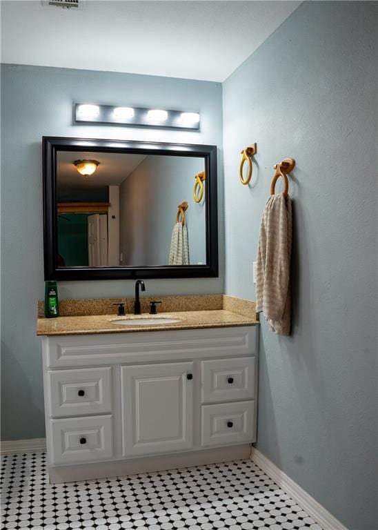 bathroom featuring vanity