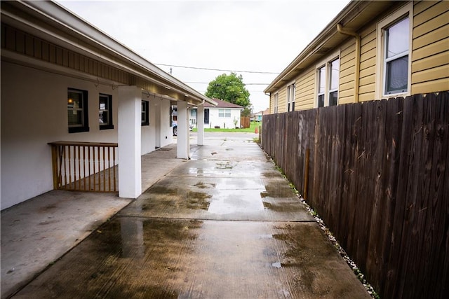 view of patio with a porch