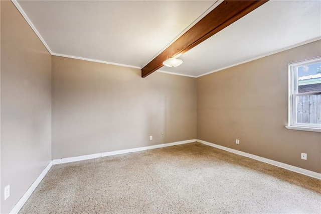 bonus room with beam ceiling