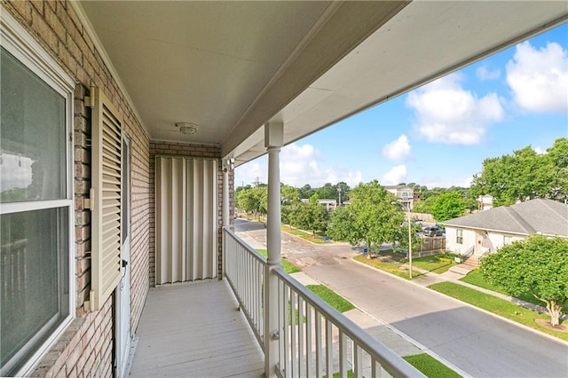 view of balcony