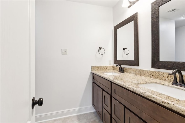 bathroom featuring vanity