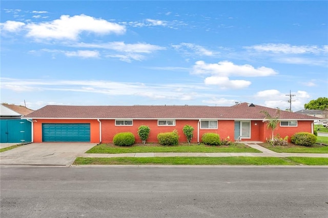 ranch-style house with a garage