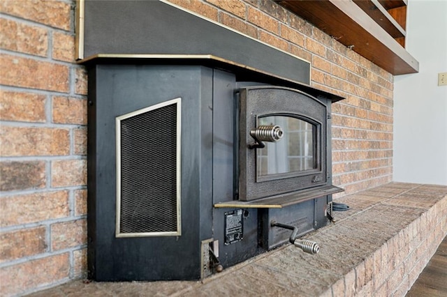 interior details with wood-type flooring